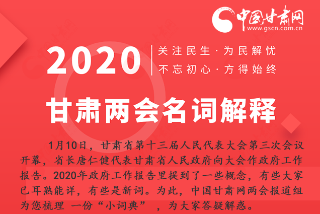 2020甘肅兩會|漲知識！政府工作報告23個新名詞，最全解釋來了