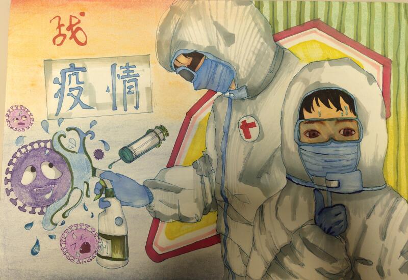 “疫情當前，孩子們有‘畫’說”作品展播（三十五）