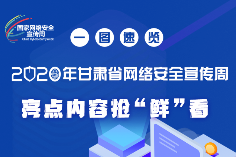 一圖速覽2020年甘肅省網(wǎng)絡(luò)安全宣傳周，亮點(diǎn)內(nèi)容搶“鮮”看！