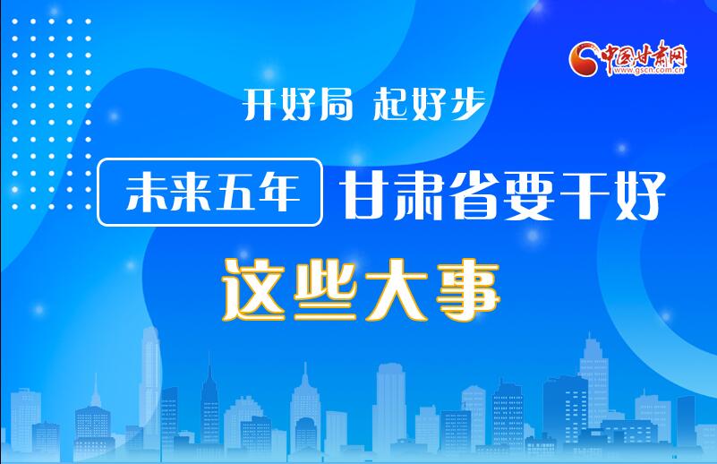 圖解丨開好局 起好步 未來五年甘肅省要干好這些大事！