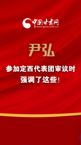 【2022甘肅兩會·圖解】尹弘書記參加定西代表團(tuán)審議時強(qiáng)調(diào)了這些！