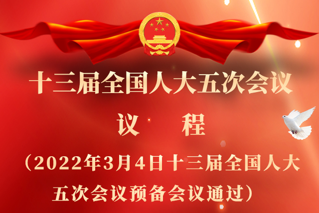 微海報(bào)|全國(guó)人大會(huì)議議程來了！