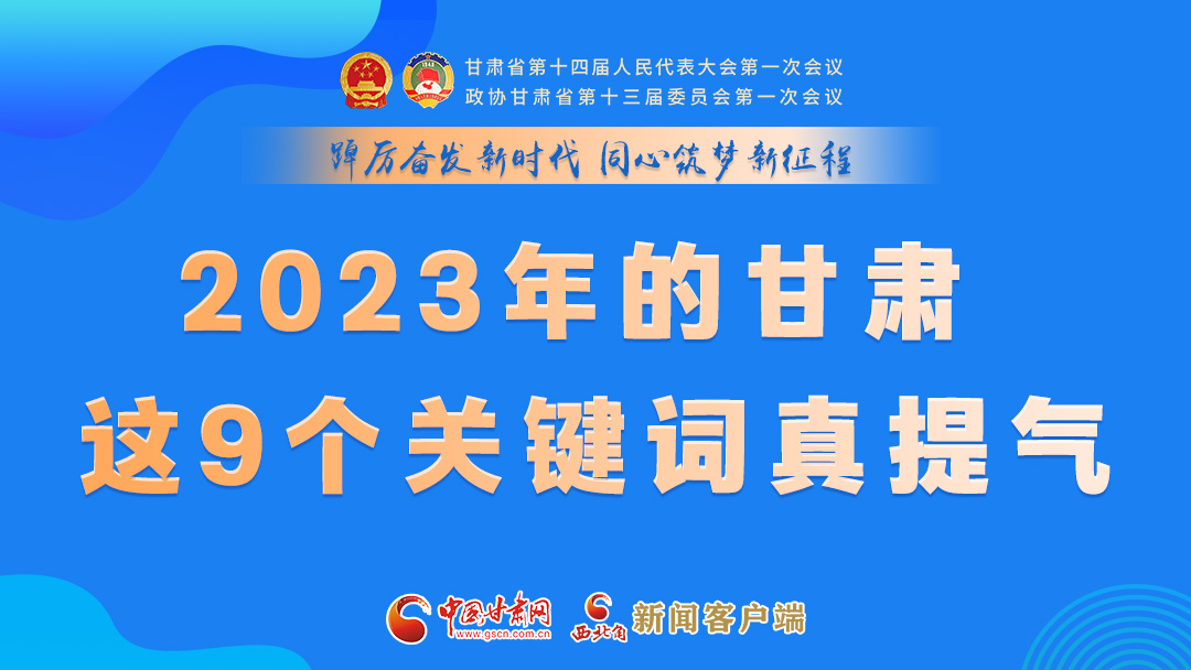 海報|2023年的甘肅 這9個關鍵詞真提氣！