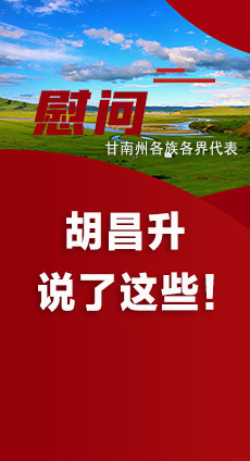  圖解|慰問甘南州各族各界代表 胡昌升說了這些！