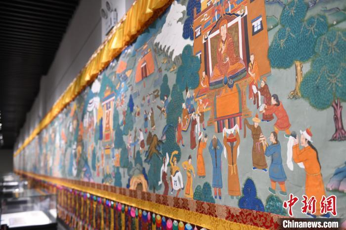 8月20日，“塔影河聲吉祥千年——涼州會盟暨蘭州與武威文物聯(lián)展”在蘭州市博物館開展。戴文昌 攝